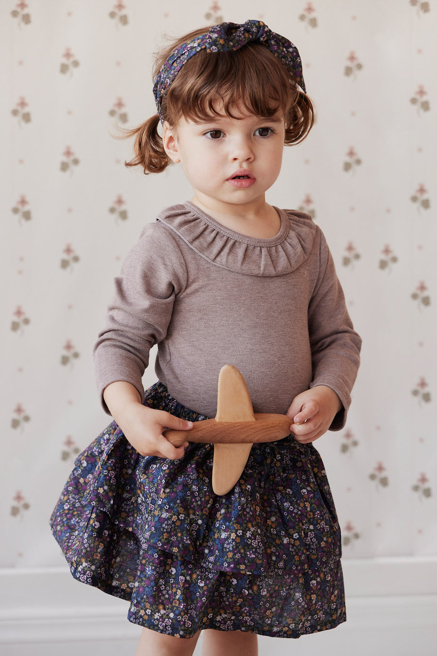 Organic Cotton Heidi Skirt - Winter Iris Childrens Skirt from Jamie Kay NZ