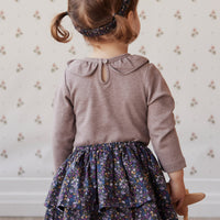 Organic Cotton Heidi Skirt - Winter Iris Childrens Skirt from Jamie Kay NZ