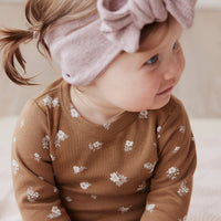 Organic Cotton Modal Headband - Mushroom Marle Childrens Headband from Jamie Kay NZ