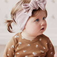 Organic Cotton Modal Headband - Mushroom Marle Childrens Headband from Jamie Kay NZ