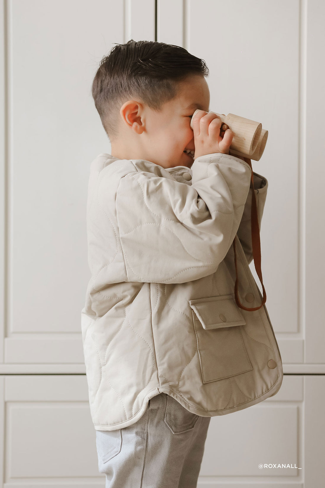 Arie Puffer Jacket - Vintage Taupe Childrens Vest from Jamie Kay NZ