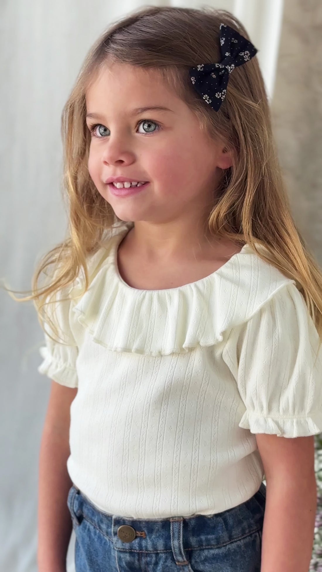 Beatrice Pant - Classic Denim Childrens Pant from Jamie Kay NZ