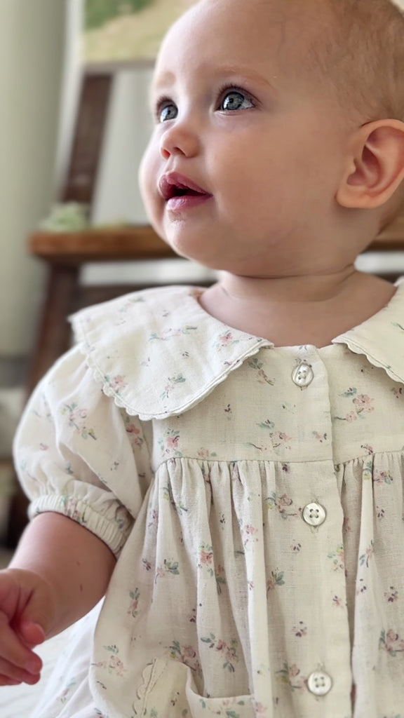 Organic Cotton Muslin Kodi Top - Solange Snow Childrens Top from Jamie Kay NZ
