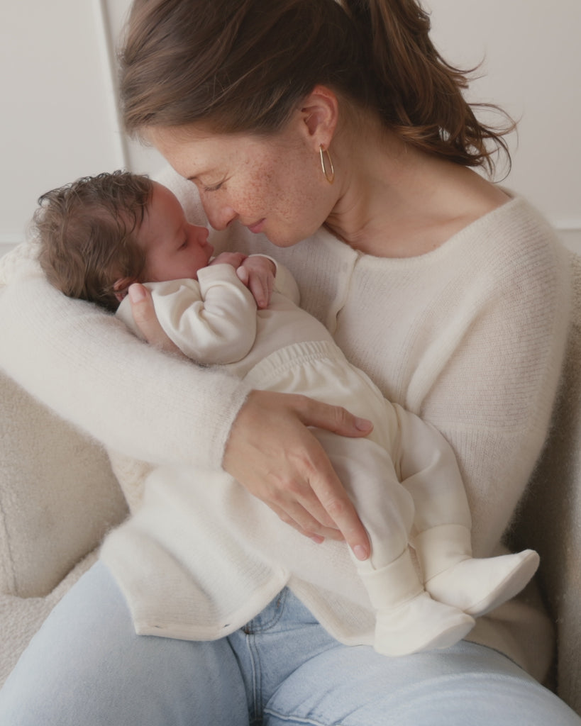 Merino Booties - Cloud Childrens Footwear from Jamie Kay NZ
