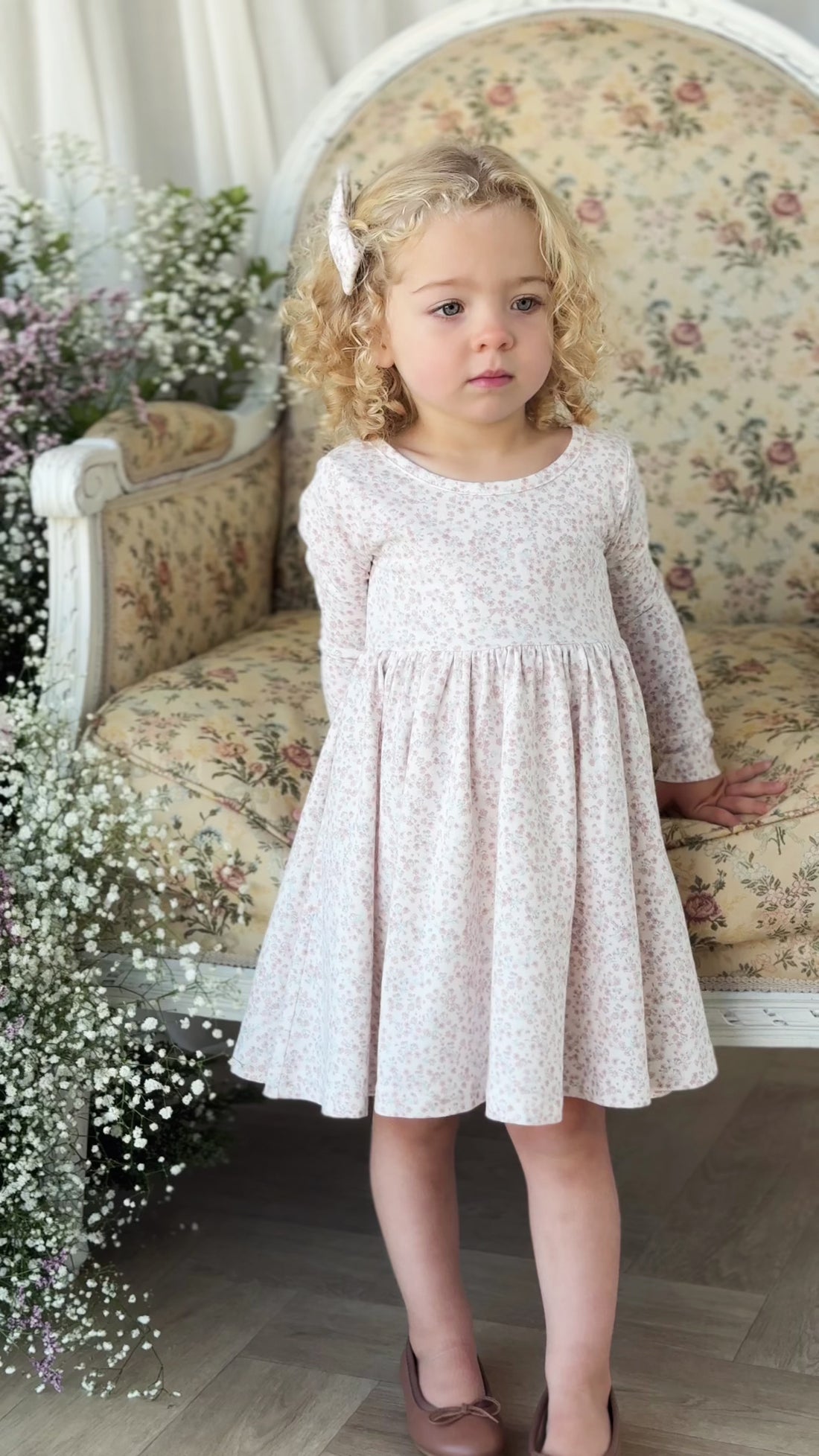 Organic Cotton Clemence Wrap Top - Posy Milk Childrens Top from Jamie Kay NZ