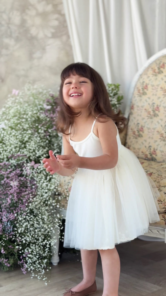 Leonie Dress - Parchment Childrens Dress from Jamie Kay NZ