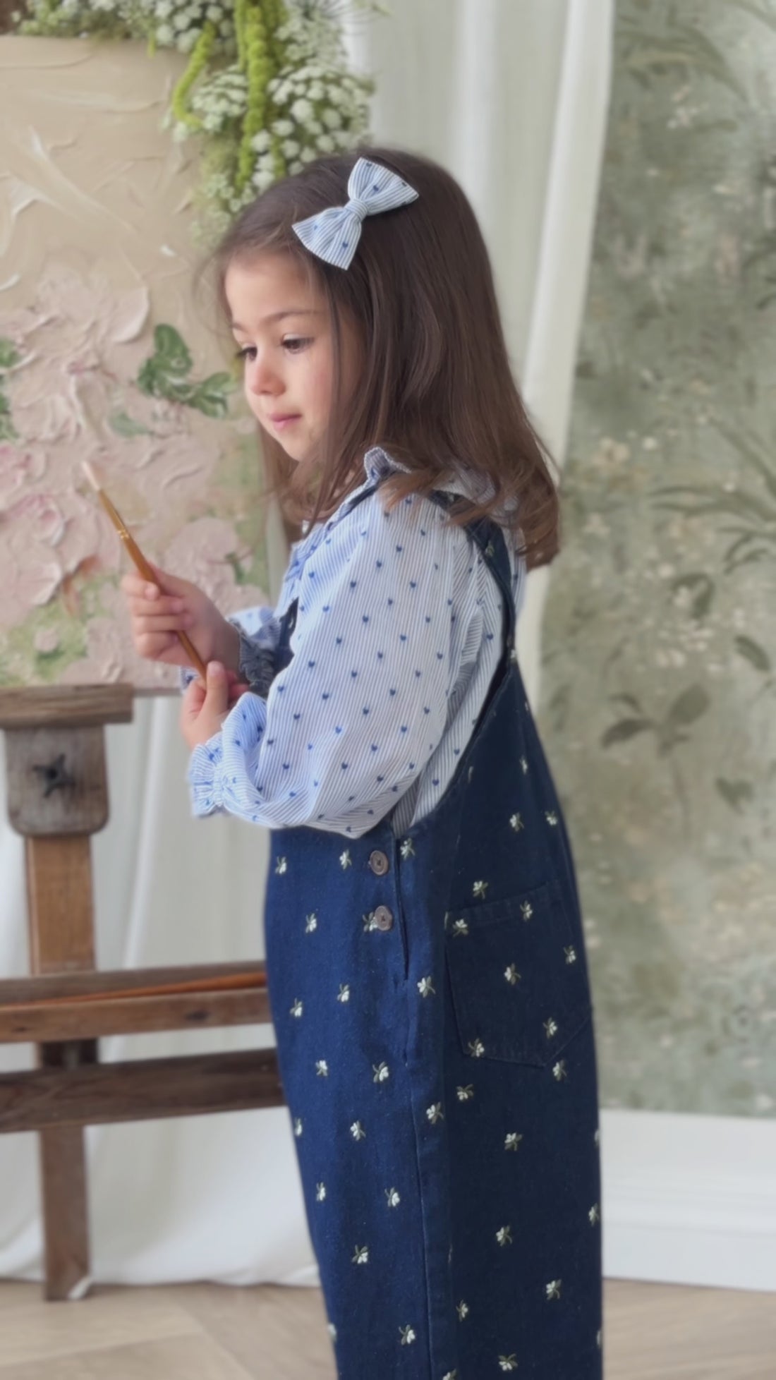 Dorian Overall - Lisa Indigo Childrens Overall from Jamie Kay NZ