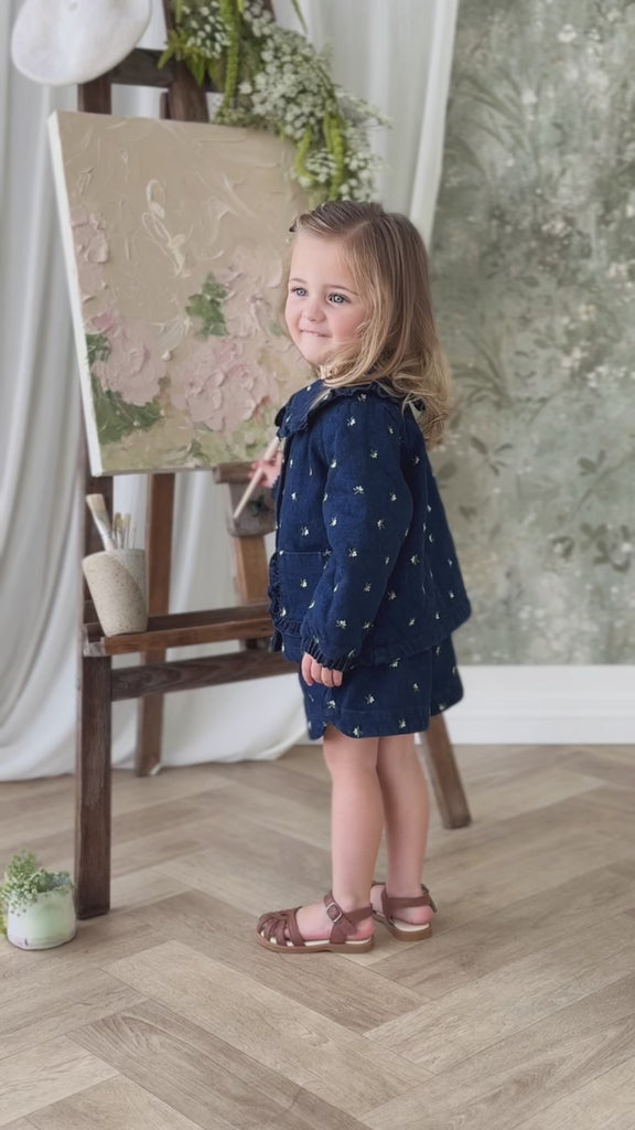 Jardine Short - Lisa Indigo Childrens Shorts from Jamie Kay NZ