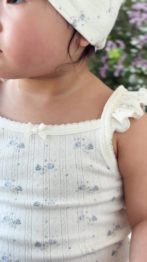 Organic Cotton Pointelle Headband - Molly Blue Childrens Headband from Jamie Kay NZ