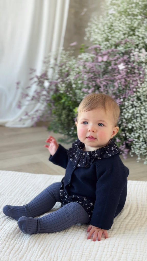 Delaney Knitted Cardigan - Starry Night Childrens Cardigan from Jamie Kay NZ