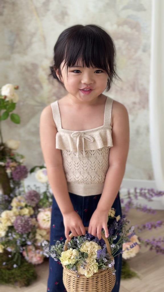 Amandine Pant - Cerise Denim Childrens Pant from Jamie Kay NZ