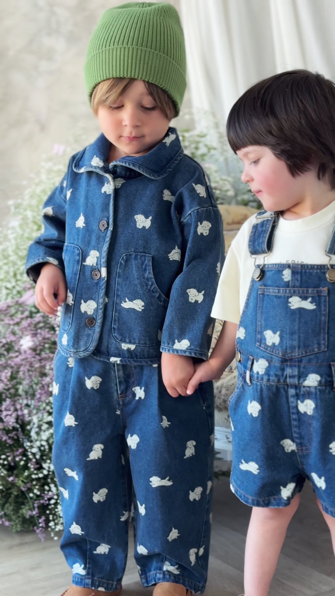Fenix Short Overall - Finnegan Denim Childrens Overall from Jamie Kay NZ