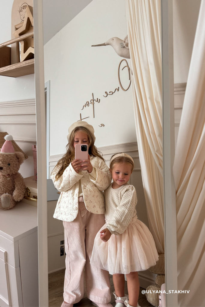 Colette Jacket - Thelma Parchment Childrens Jacket from Jamie Kay NZ