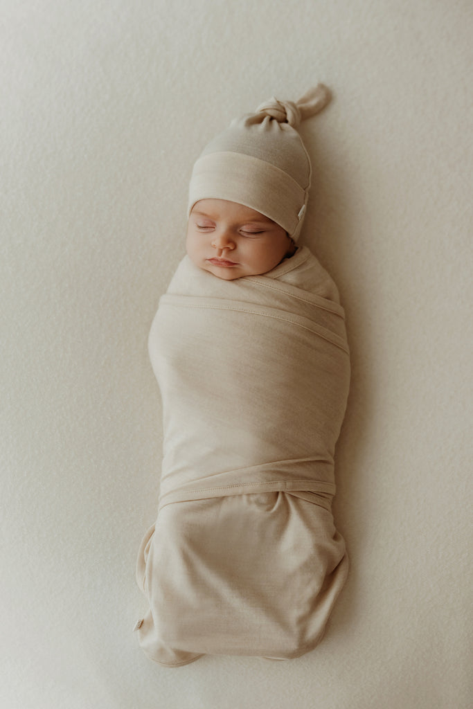 Cocooi Merino Babywrap - Natural Childrens Sleeping Bag from Jamie Kay NZ
