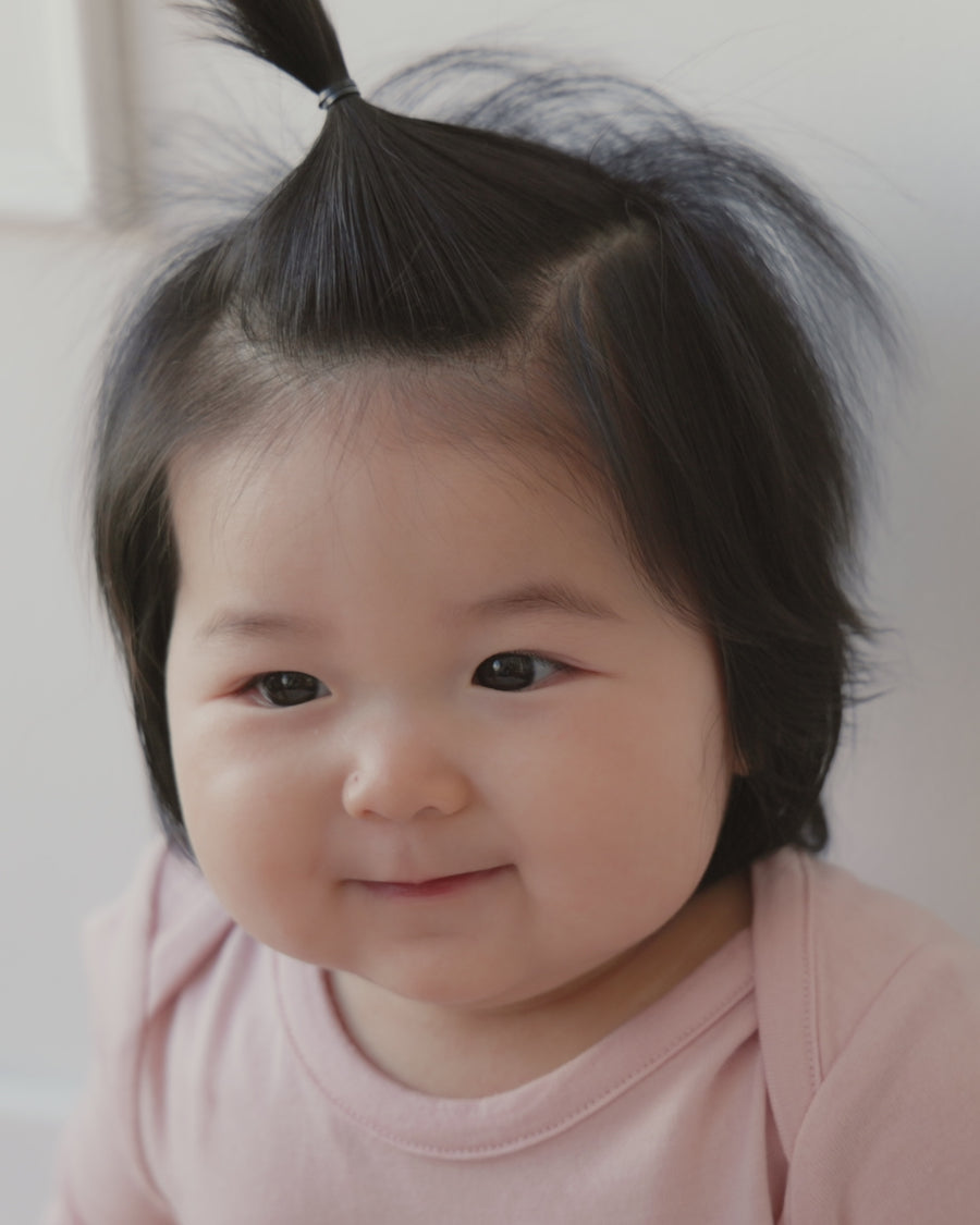 Merino Long Sleeve Envelope Bodysuit - Cloud Pink Childrens Bodysuit from Jamie Kay NZ