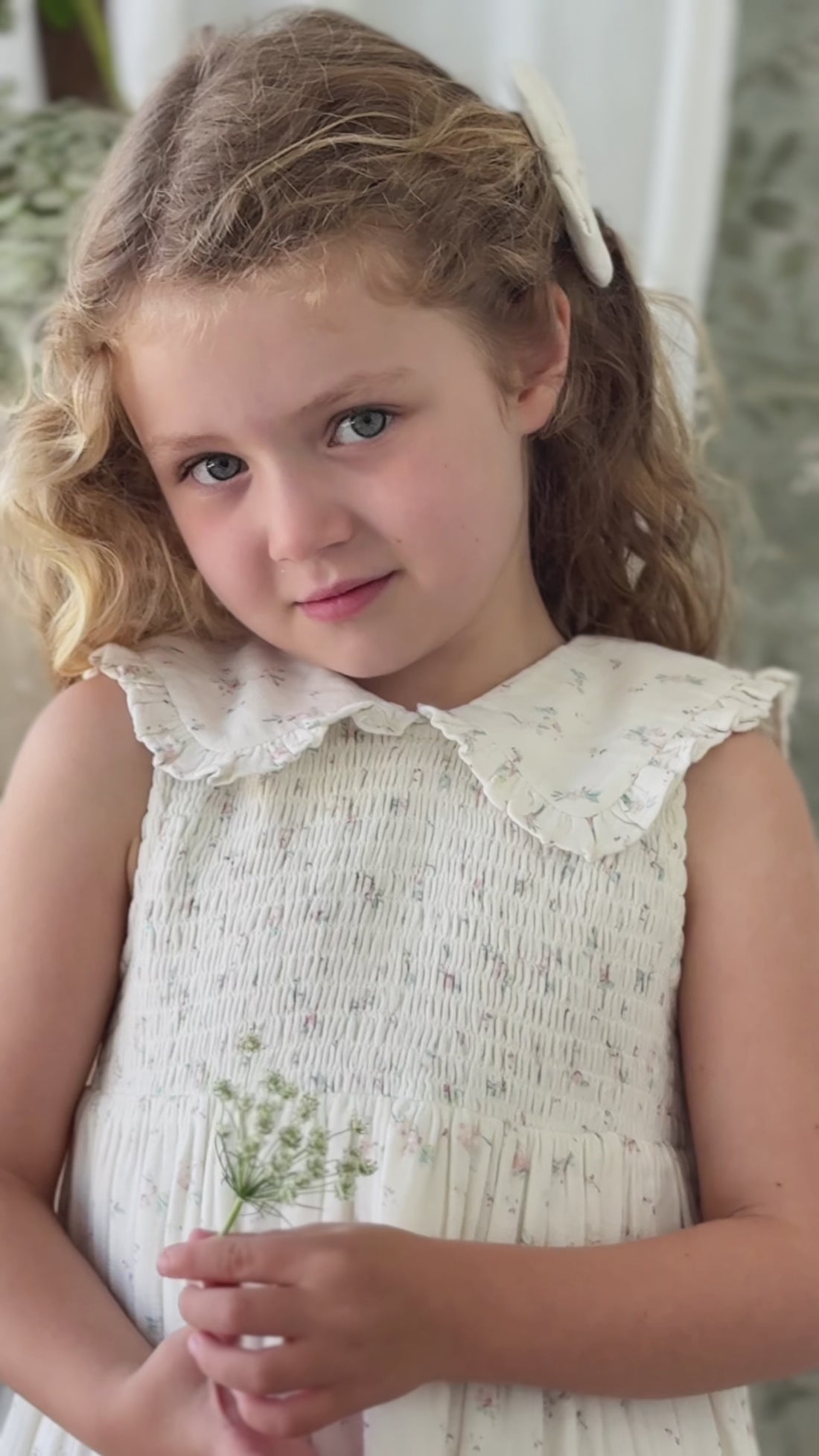 Organic Cotton Muslin Christabel Dress - Solange Snow Childrens Dress from Jamie Kay NZ