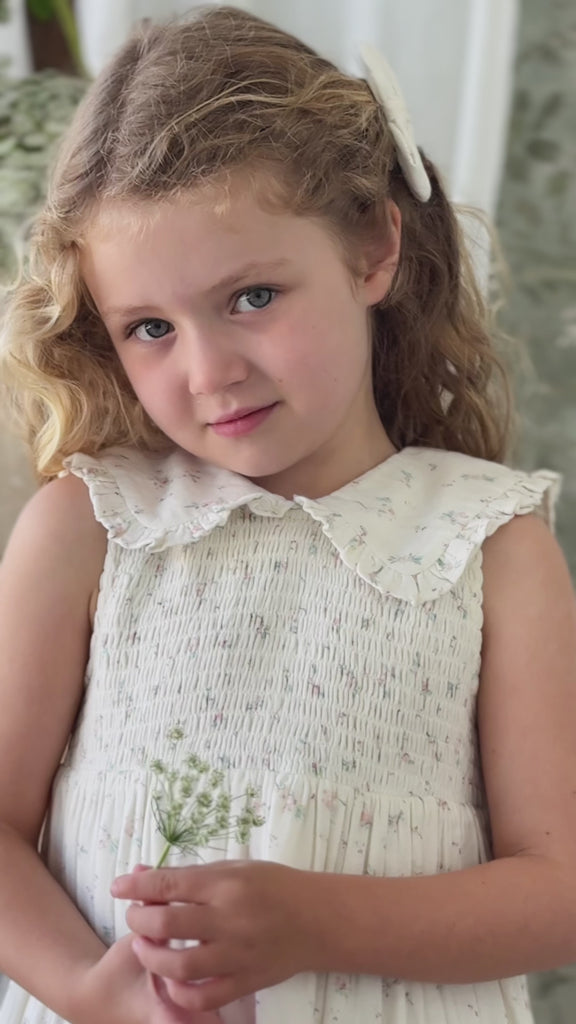 Organic Cotton Muslin Christabel Dress - Solange Snow Childrens Dress from Jamie Kay NZ