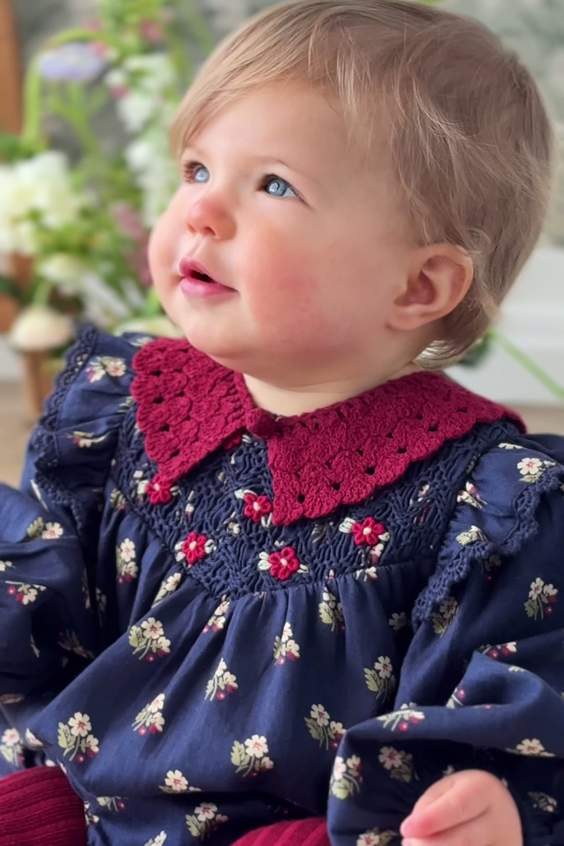 Organic Cotton Wanda Playsuit - Elsa Navy Childrens Playsuit from Jamie Kay NZ