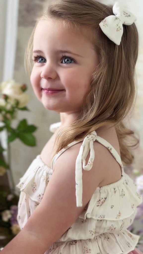 Organic Cotton Muslin Harriet Top - Ayla Whisper Childrens Top from Jamie Kay NZ