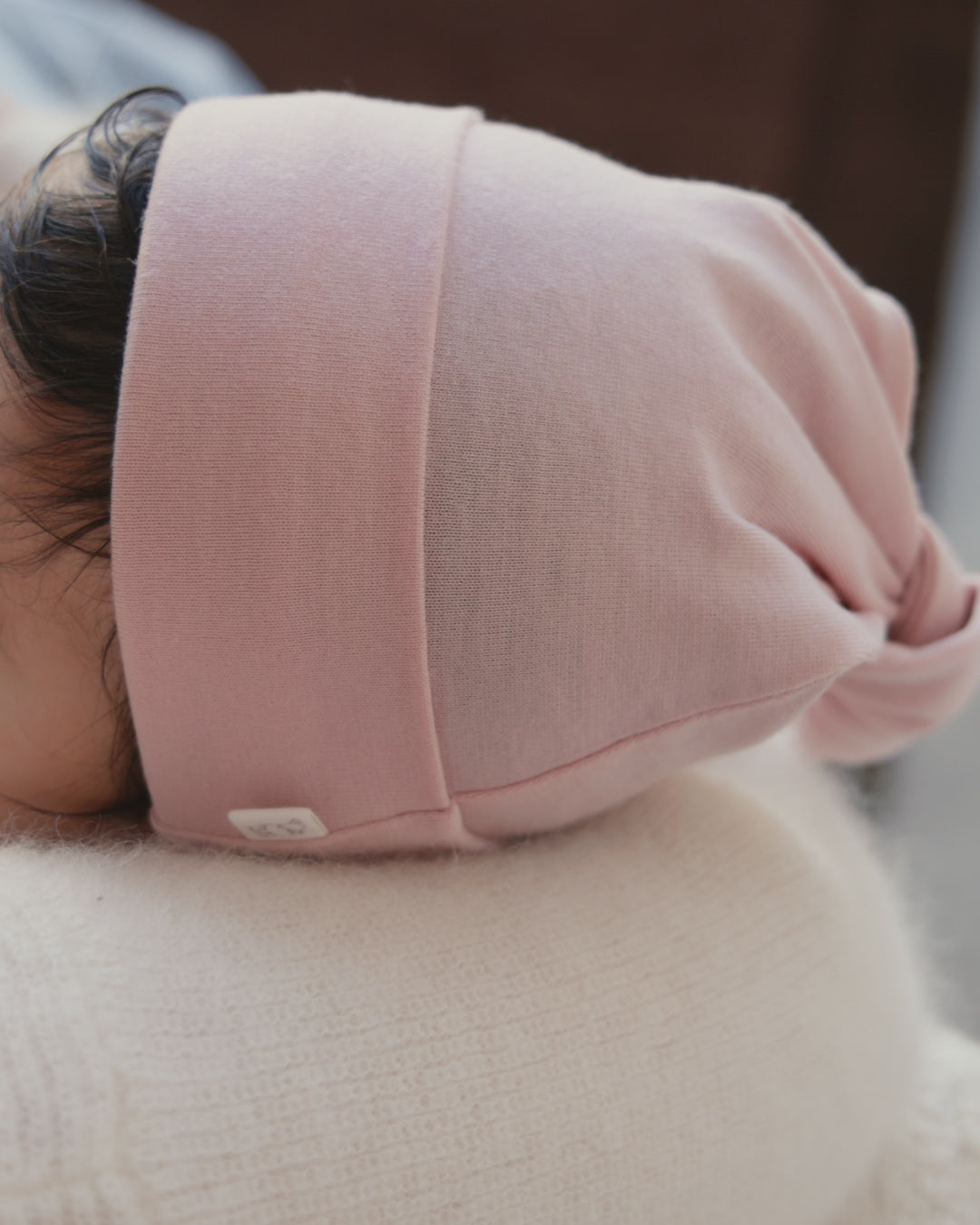 Merino Beanie - Cloud Pink Childrens Beanie from Jamie Kay NZ