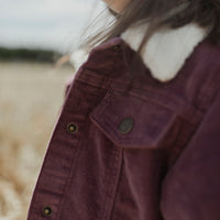 Cord Jacket - Rose Taupe Childrens Jacket from Jamie Kay NZ