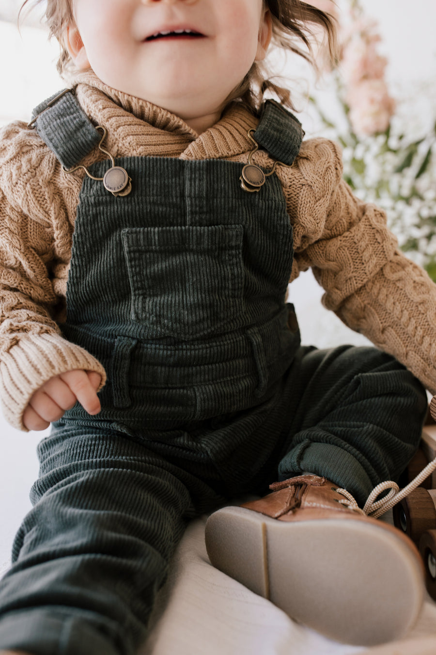 Henry Knit - Latte Marle Childrens Knitwear from Jamie Kay NZ