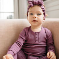 Organic Cotton Modal Lilian Headband - Elderberry Childrens Headband from Jamie Kay NZ