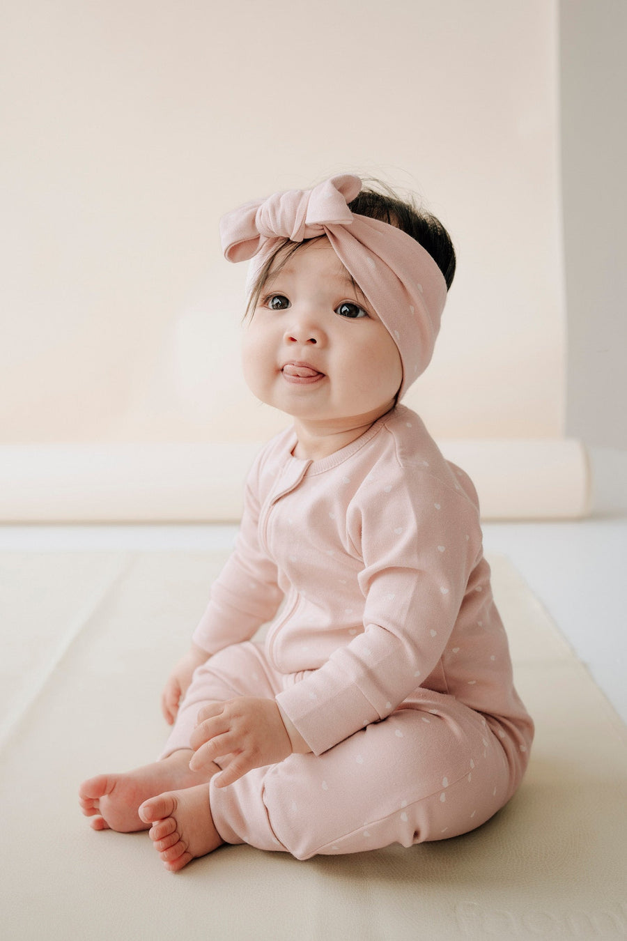 Organic Cotton Gracelyn Onepiece - Mon Amour Rose Childrens Onepiece from Jamie Kay NZ