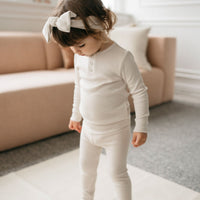 Organic Cotton Modal Everyday Legging - Beech Childrens Legging from Jamie Kay NZ