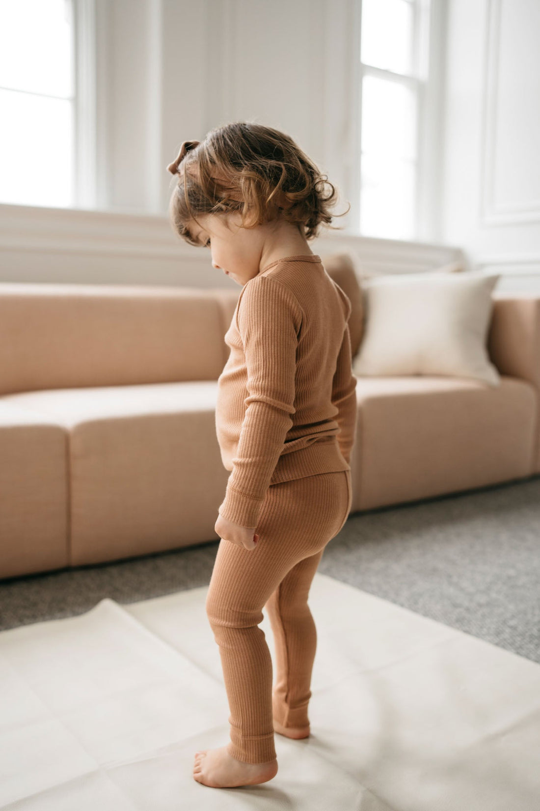 Organic Cotton Modal Everyday Legging - Desert Childrens Legging from Jamie Kay NZ