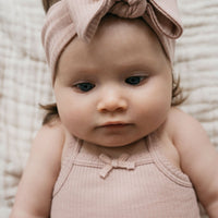 Organic Cotton Modal Lilian Headband - Dusky Rose Childrens Headband from Jamie Kay NZ