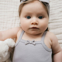 Organic Cotton Modal Singlet Bodysuit - Moon Childrens Bodysuit from Jamie Kay NZ