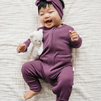 Organic Cotton Modal Frankie Onepiece - Elderberry Childrens Onepiece from Jamie Kay NZ