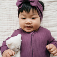 Organic Cotton Modal Frankie Onepiece - Elderberry Childrens Onepiece from Jamie Kay NZ