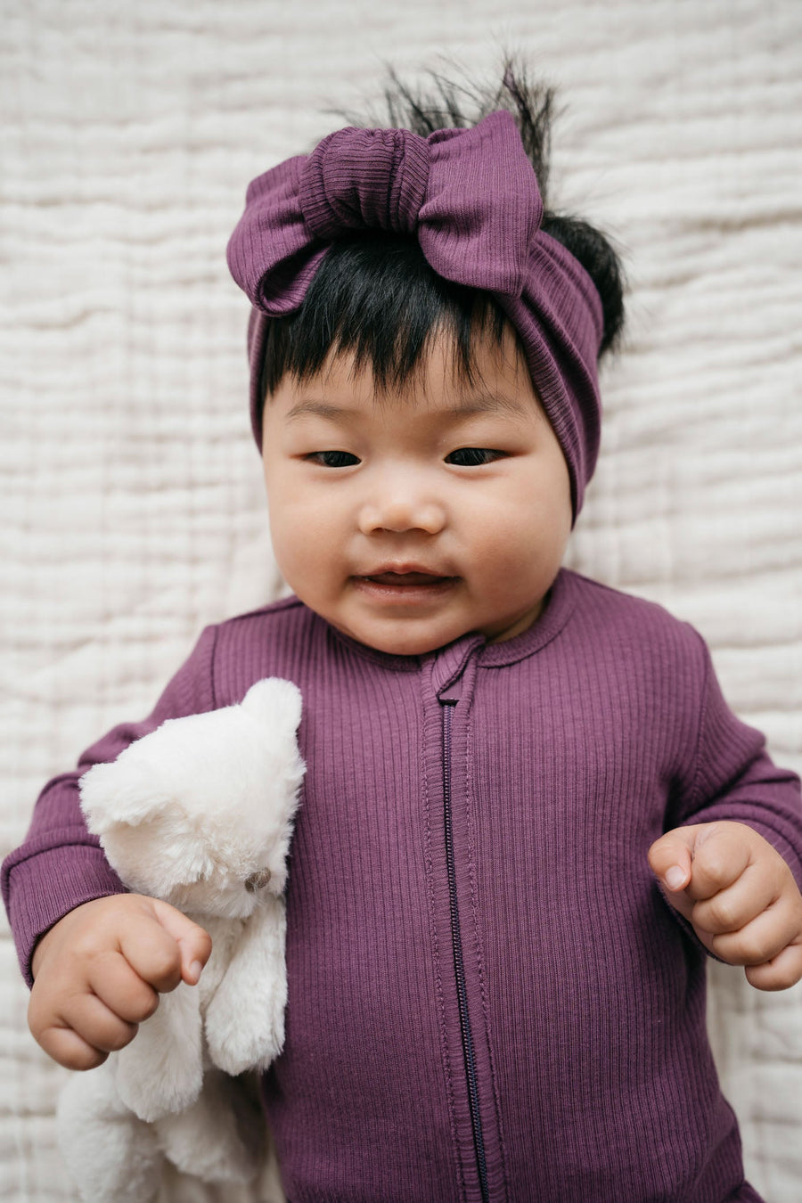 Organic Cotton Modal Frankie Onepiece - Elderberry Childrens Onepiece from Jamie Kay NZ