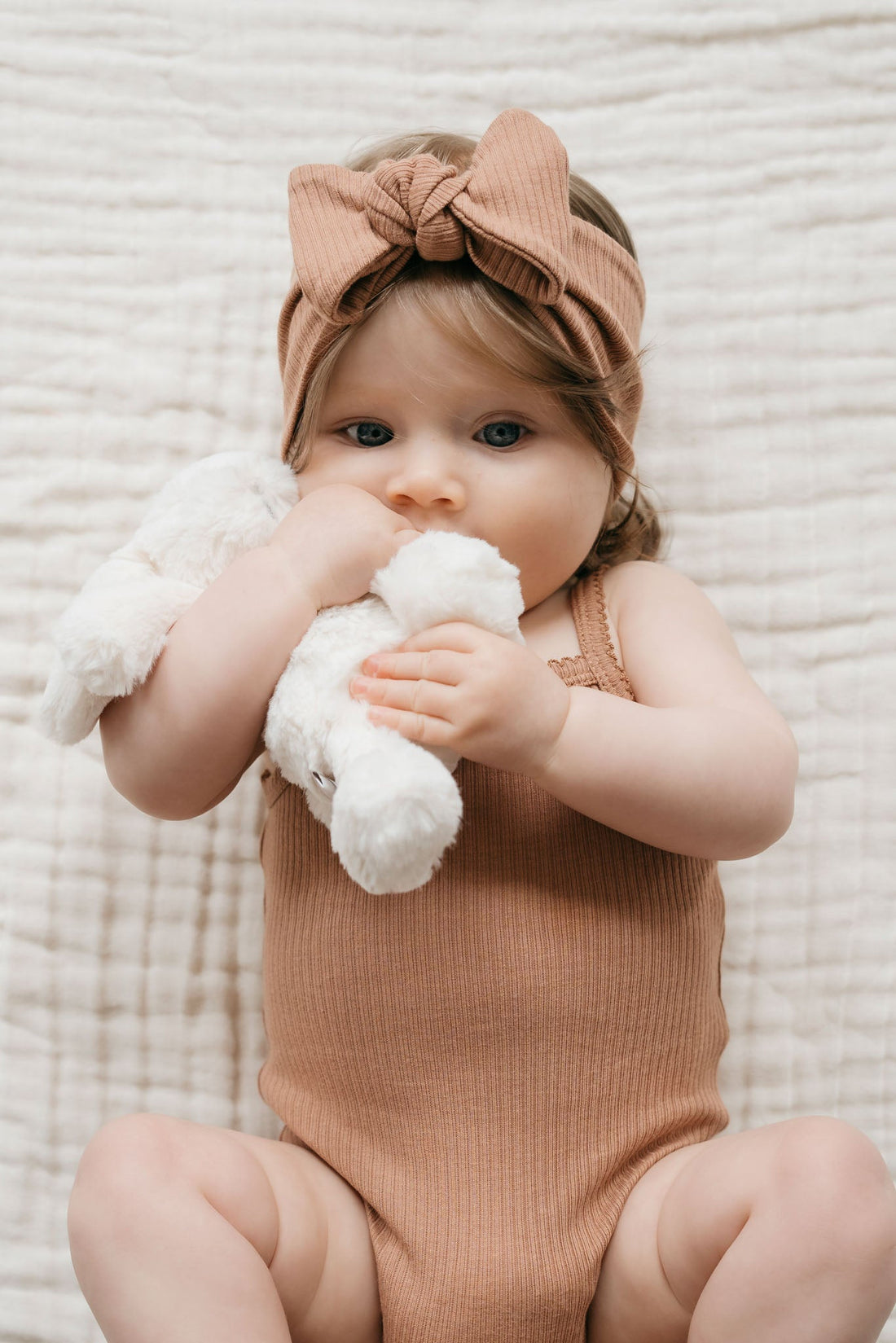 Organic Cotton Modal Singlet Bodysuit - Desert Childrens Bodysuit from Jamie Kay NZ