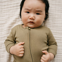 Organic Cotton Modal Frankie Onepiece - Herb Childrens Onepiece from Jamie Kay NZ