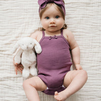 Organic Cotton Modal Lilian Headband - Elderberry Childrens Headband from Jamie Kay NZ