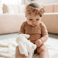 Organic Cotton Modal Darcy Rib Tee Bodysuit - Desert Childrens Bodysuit from Jamie Kay NZ