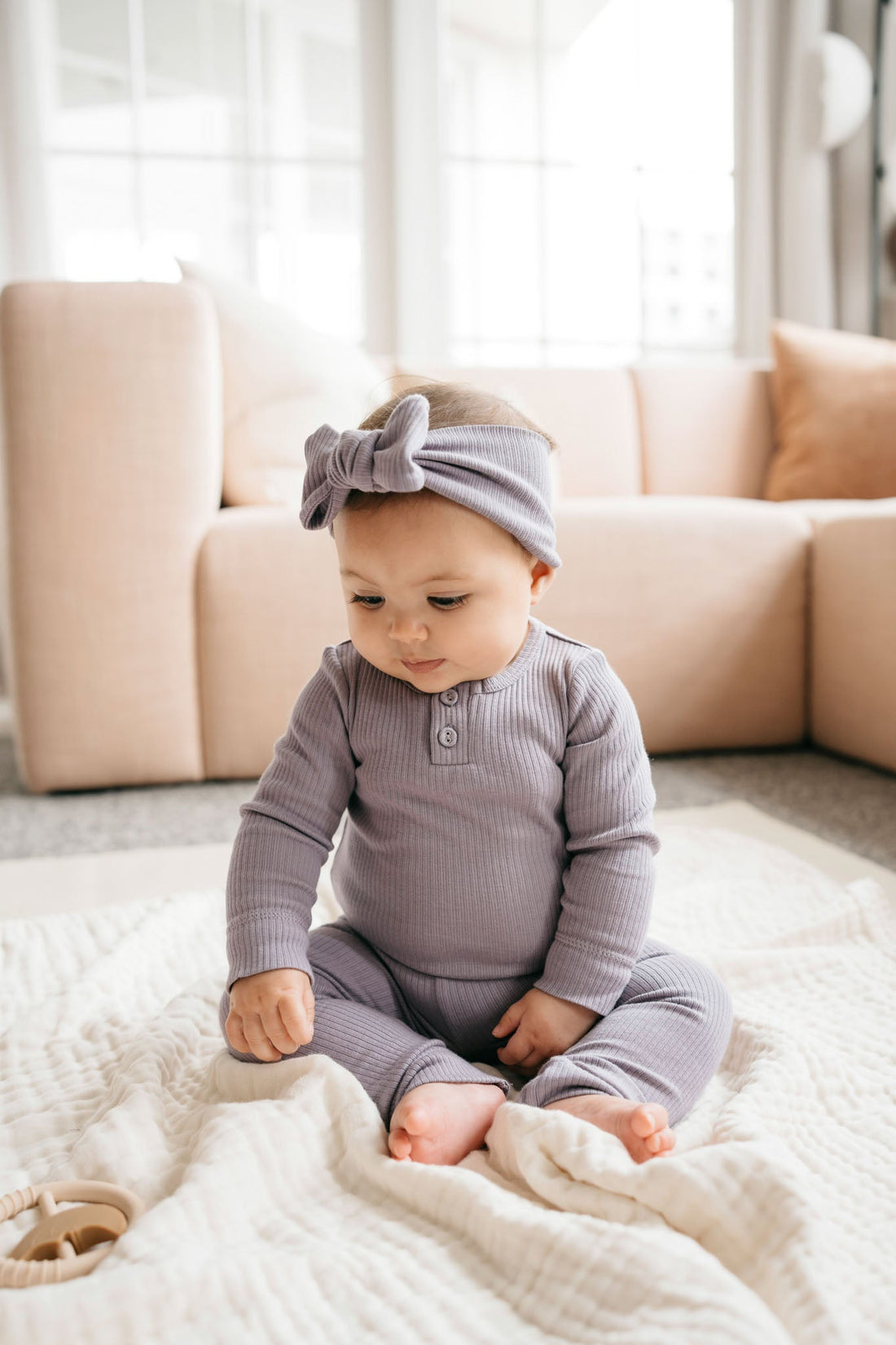 Organic Cotton Modal Long Sleeve Bodysuit - Daisy Childrens Bodysuit from Jamie Kay NZ