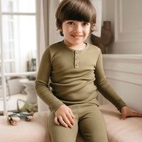 Organic Cotton Modal Everyday Legging - Herb Childrens Legging from Jamie Kay NZ