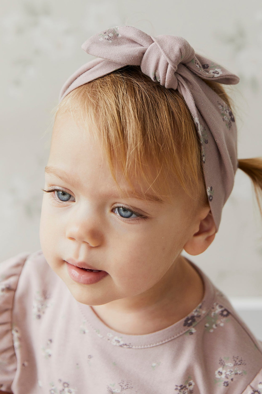 Organic Cotton Headband - Lauren Floral Fawn Childrens Headband from Jamie Kay NZ