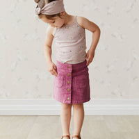 Alexis Cord Skirt - Dhalia Childrens Skirt from Jamie Kay NZ