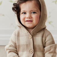Check Bear Knitted Onepiece - Check Jacquard Childrens Onepiece from Jamie Kay NZ