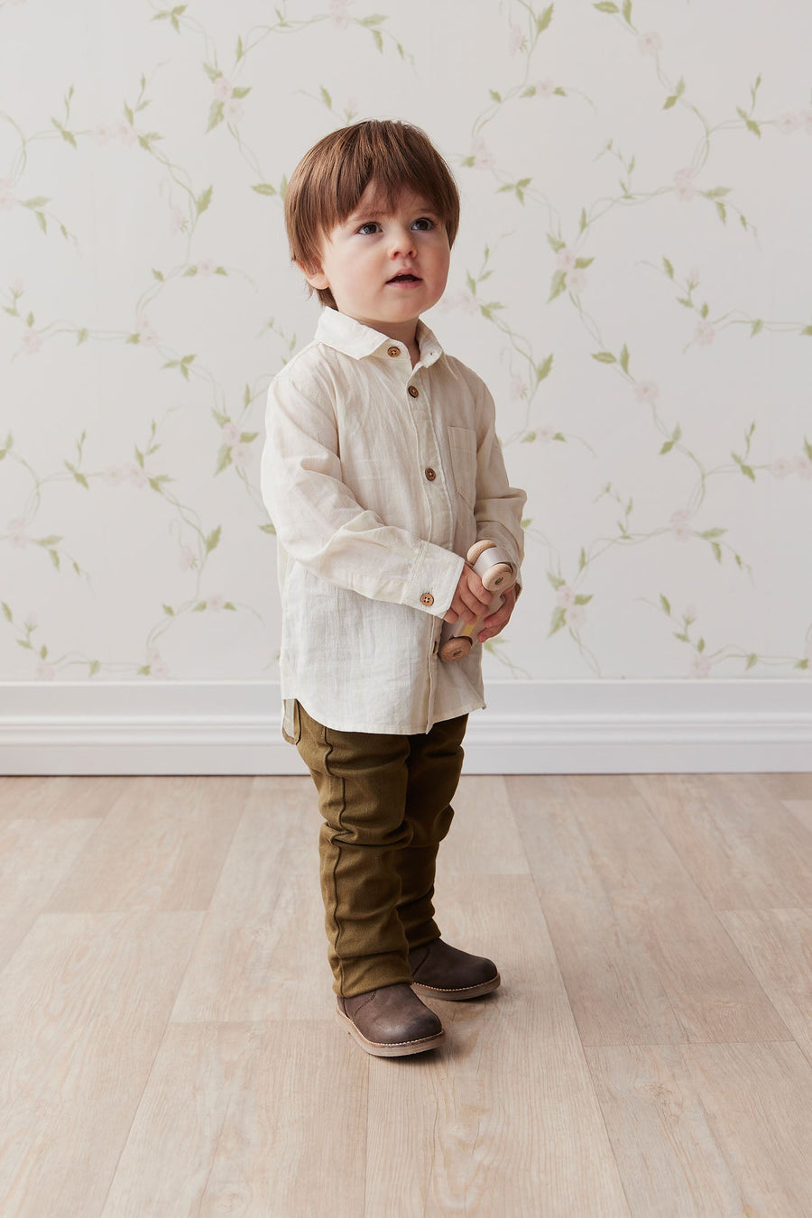 Austin Woven Pant - Dark Anise Childrens Pant from Jamie Kay NZ