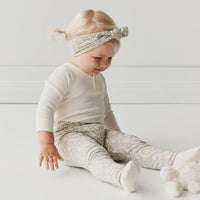 Organic Cotton Everyday Legging - Sadie Honeydew Childrens Legging from Jamie Kay NZ