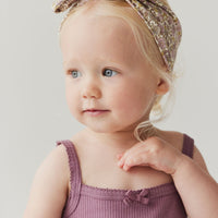 Organic Cotton Headband - Chloe Orchid Childrens Headband from Jamie Kay NZ