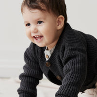 Maverick Cardigan - Onyx Marle Childrens Cardigan from Jamie Kay NZ