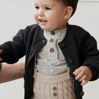 Maverick Cardigan - Onyx Marle Childrens Cardigan from Jamie Kay NZ