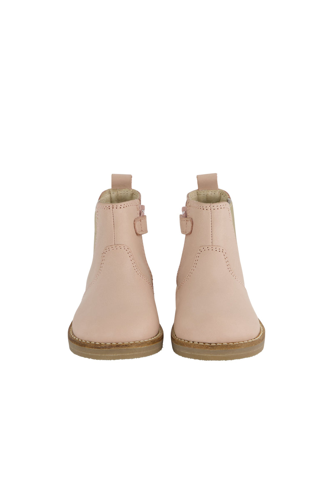 Leather Boot with Elastic Side - Blush Childrens Footwear from Jamie Kay NZ